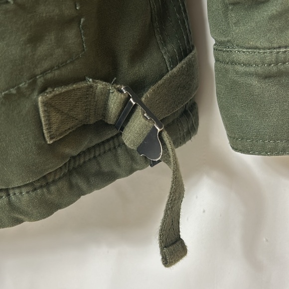 Hurley Men’s Size Small Army Green Heavy Cotton Full Zip and Snap Jacket - Picture 15 of 15
